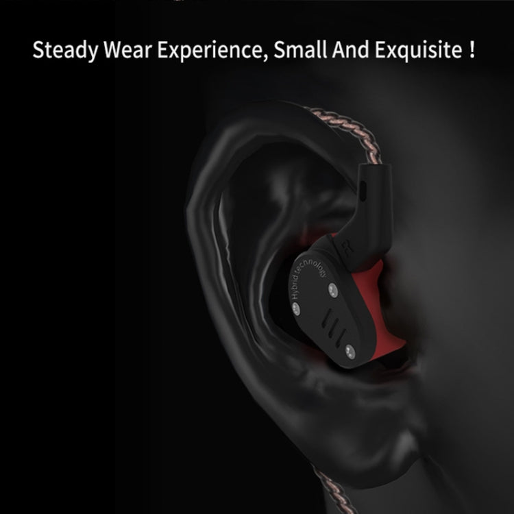 KZ ZSA Ring Iron Hybrid Drive Sport In-ear Wired Earphone,, ZSA Standard Version(Black Red), ZSA Standard Version(Grey)