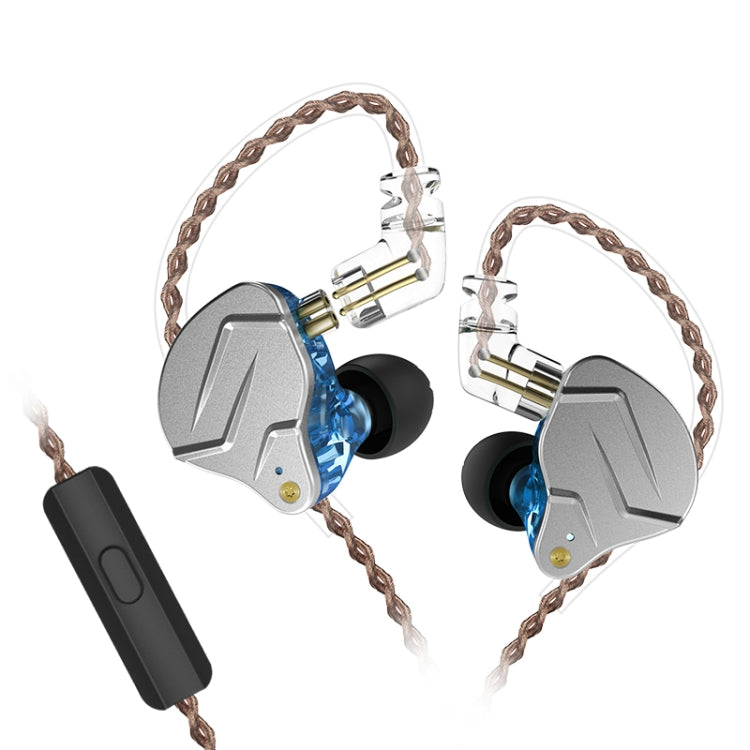 KZ ZSN Pro Ring Iron Hybrid Drive Metal In-ear Wired Earphone,, ZSN Mic Version(Purple), ZSN Standard Version(Grey), ZSN Standard Version(Blue), ZSN Standard Version(Purple), ZSN Mic Version(Grey), ZSN Mic Version(Blue)