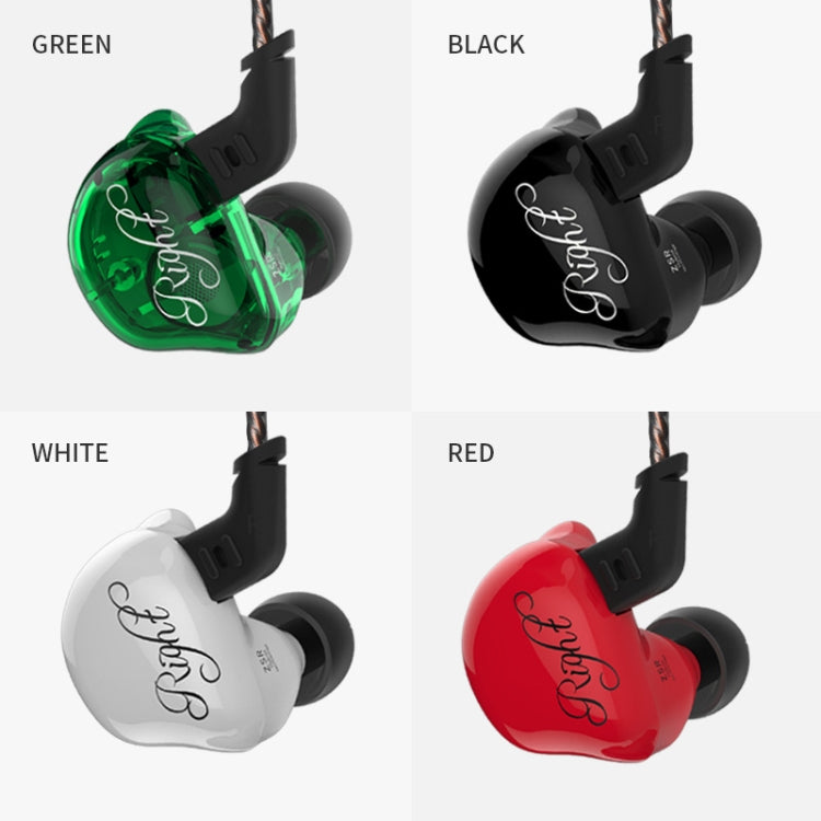 KZ ZSR 6-unit Ring Iron In-ear Wired Earphone,, Standard Version(Green), ZSR Mic Version(White), ZSR Mic Version(Black), ZSR Mic Version(Red), ZSR Mic Version(Green), ZSR Standard Version(White), ZSR Standard Version(Black), ZSR Standard Version(Red)