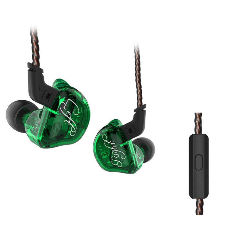 KZ ZSR 6-unit Ring Iron In-ear Wired Earphone,, Standard Version(Green), ZSR Mic Version(White), ZSR Mic Version(Black), ZSR Mic Version(Red), ZSR Mic Version(Green), ZSR Standard Version(White), ZSR Standard Version(Black), ZSR Standard Version(Red)