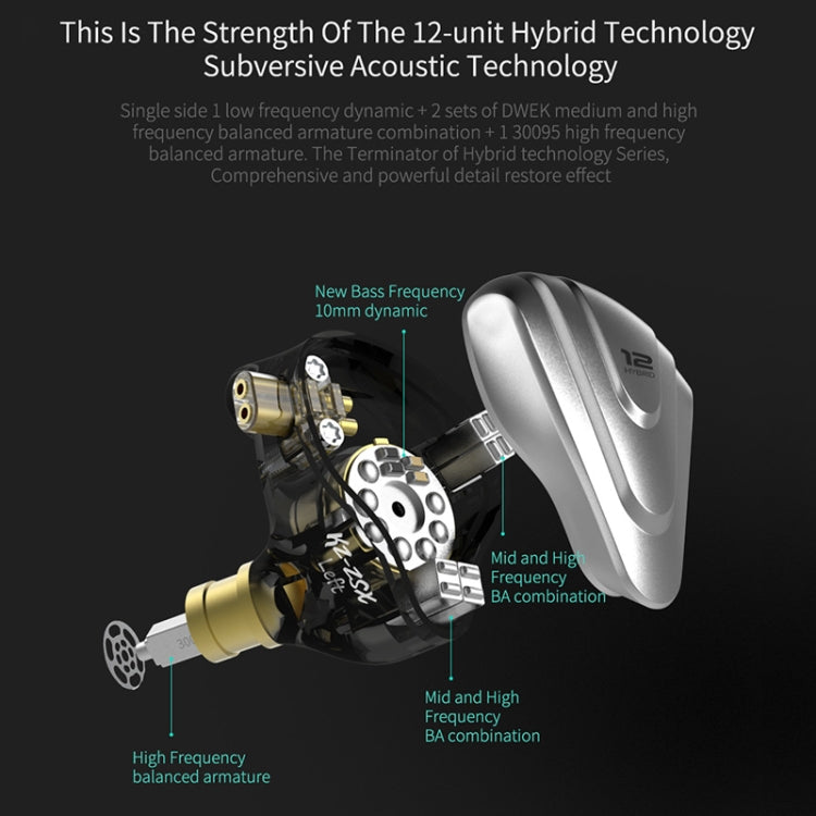 KZ ZSX 12-unit Ring Iron Metal Gaming In-ear Wired Earphone,, ZSX Standard Version(Black), ZSX Standard Version(Cyan), ZSX Standard Version(Purple), ZSX Mic Version(Black), ZSX Mic Version(Cyan), ZSX Mic Version(Purple)