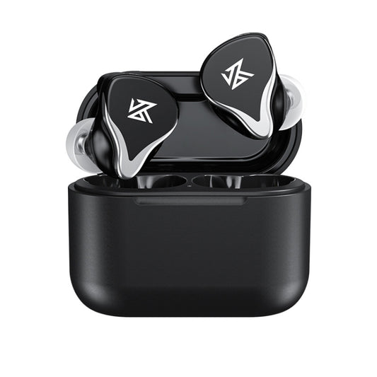 Sleek black KZ Z3 wireless earbuds showcasing ergonomic in-ear fit and premium build quality