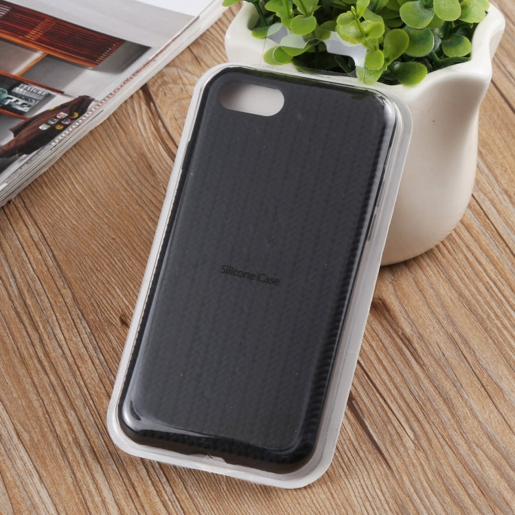 Herringbone Texture Silicone Protective Case, For iPhone 8 Plus & 7 Plus