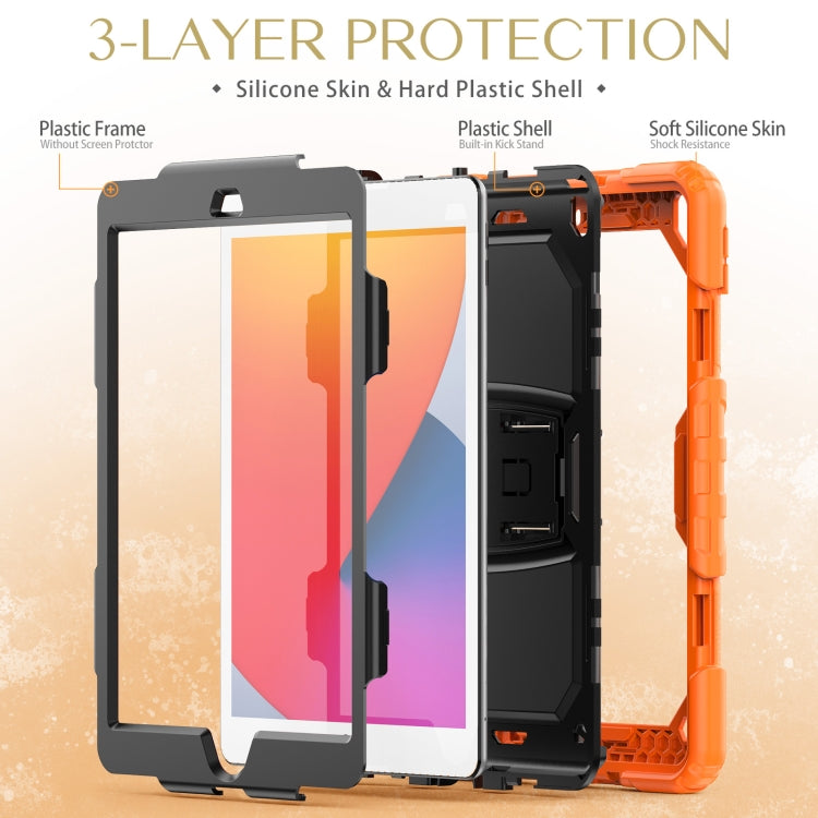 Coque de protection antichoc colorée en gel de silice et PC avec support et bandoulière, pour iPad 10.2 2021/2020/2019 et Samsung Galaxy A7 Lite T220/T225