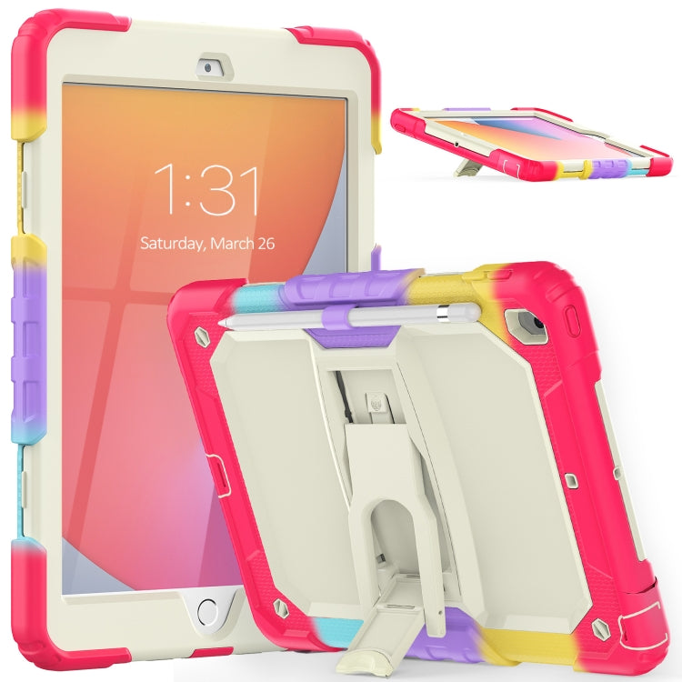 Coque de protection antichoc colorée en gel de silice et PC avec support et bandoulière, pour iPad 10.2 2021/2020/2019 et Samsung Galaxy A7 Lite T220/T225