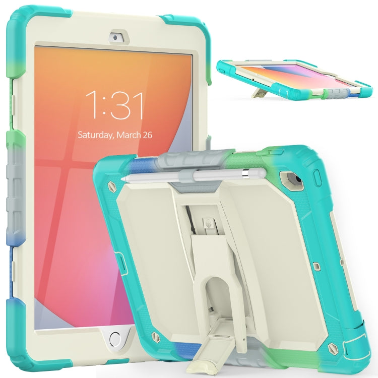 Coque de protection antichoc colorée en gel de silice et PC avec support et bandoulière, pour iPad 10.2 2021/2020/2019 et Samsung Galaxy A7 Lite T220/T225