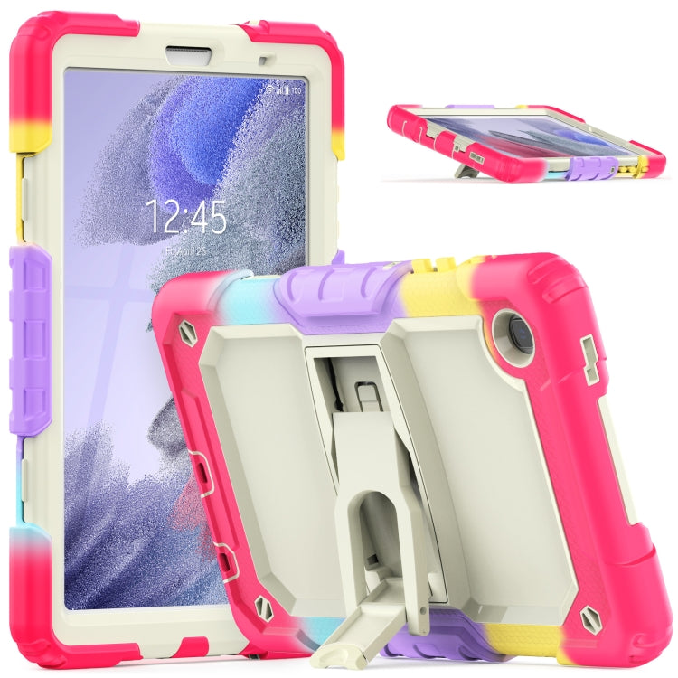 Coque de protection antichoc colorée en gel de silice et PC avec support et bandoulière, pour iPad 10.2 2021/2020/2019 et Samsung Galaxy A7 Lite T220/T225