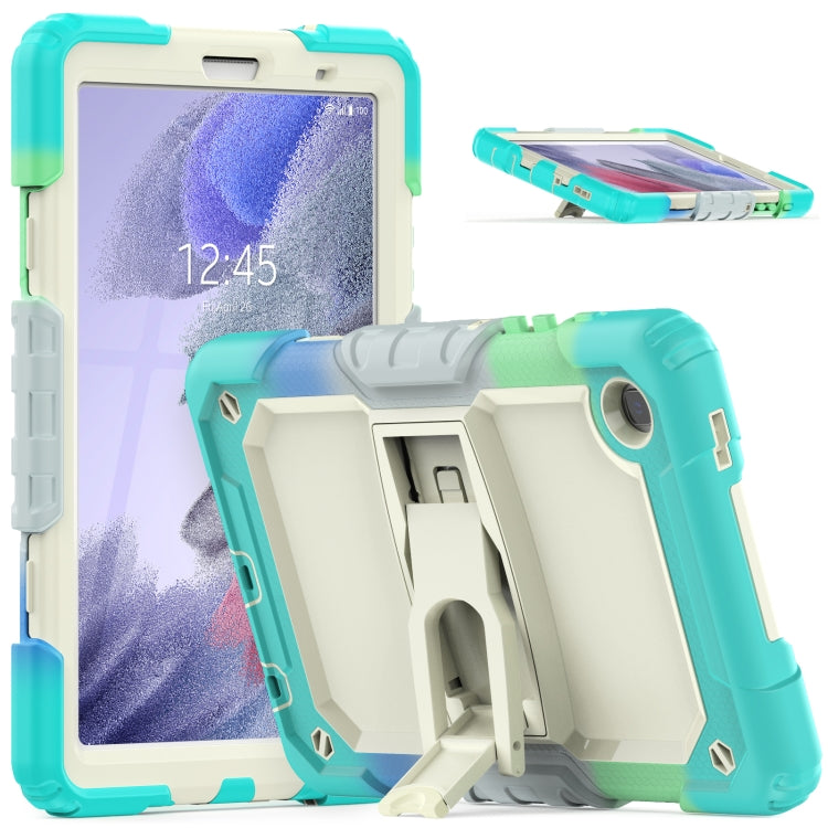 Coque de protection antichoc colorée en gel de silice et PC avec support et bandoulière, pour iPad 10.2 2021/2020/2019 et Samsung Galaxy A7 Lite T220/T225