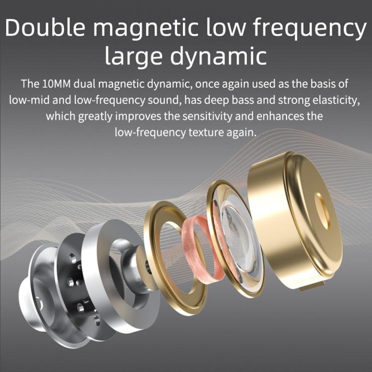 KZ DQ6 3-unit Dynamic HiFi In-Ear Wired Earphone, No Mic, With Mic