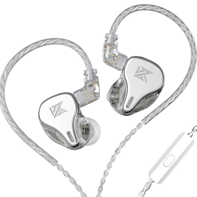 KZ DQ6 3-unit Dynamic HiFi In-Ear Wired Earphone, No Mic, With Mic