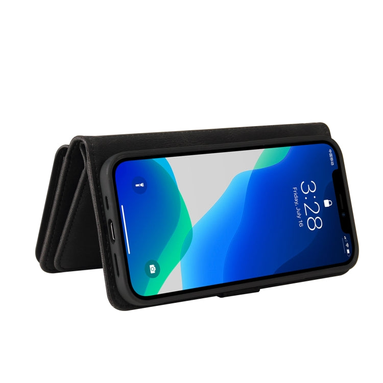 Skin Feel PU + TPU Horizontal Flip Leather Case with Holder & 15 Cards Slot & Wallet & Zipper Pocket & Lanyard, For iPhone 13 Pro Max, For iPhone 13 Pro, For iPhone 13, For iPhone 13 mini, For iPhone 12 Pro Max, For iPhone 12 / 12 Pro