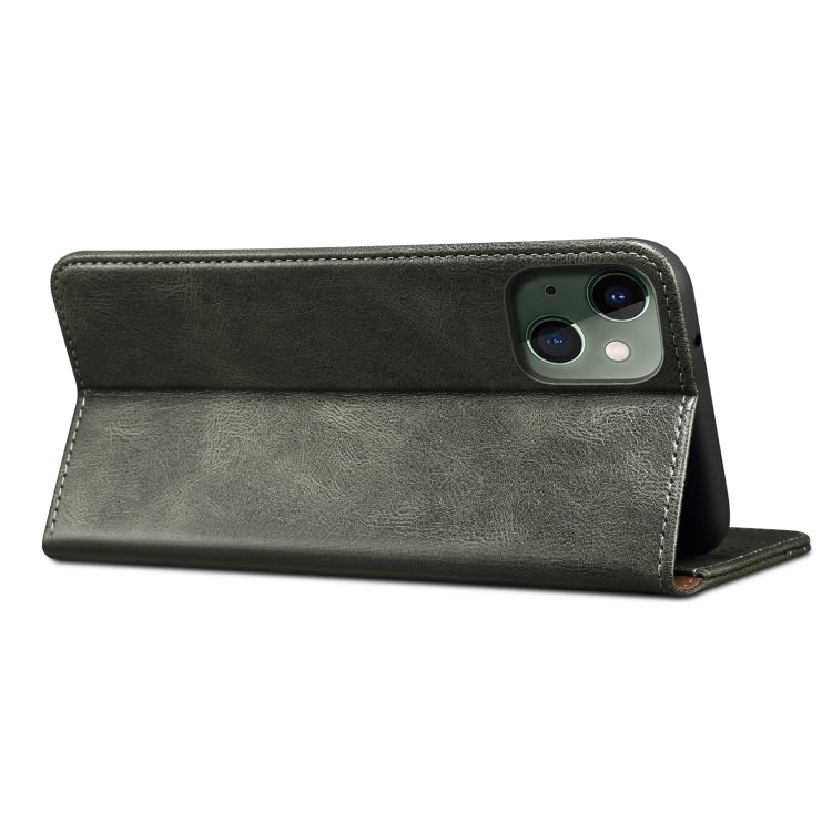 Simple Wax Crazy Horse Texture Horizontal Flip Leather Case with Card Slots & Wallet