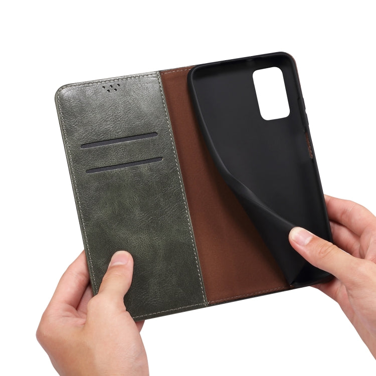Simple Wax Crazy Horse Texture Horizontal Flip Leather Case with Card Slots & Wallet