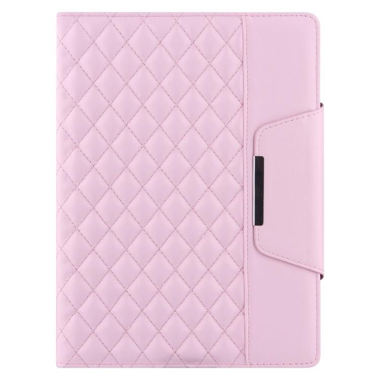 Étui à rabat horizontal en cuir à carreaux avec support, emplacements pour cartes et dragonne, pour iPad 10.2 (2021/2020/2019), iPad Pro 11 (2021/2020/2018), iPad mini 5/4, iPad 9.7 (2018/2017)