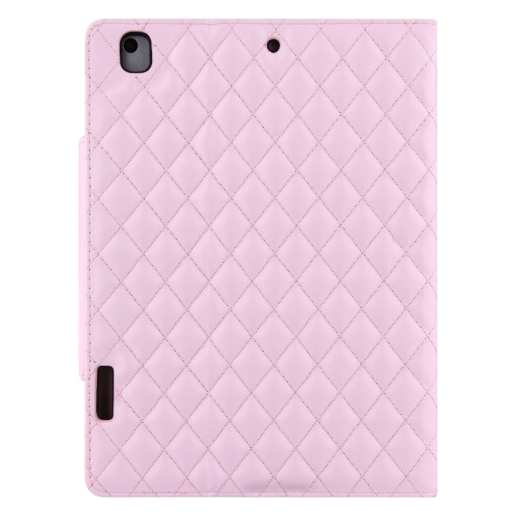 Étui à rabat horizontal en cuir à carreaux avec support, emplacements pour cartes et dragonne, pour iPad 10.2 (2021/2020/2019), iPad Pro 11 (2021/2020/2018), iPad mini 5/4, iPad 9.7 (2018/2017)