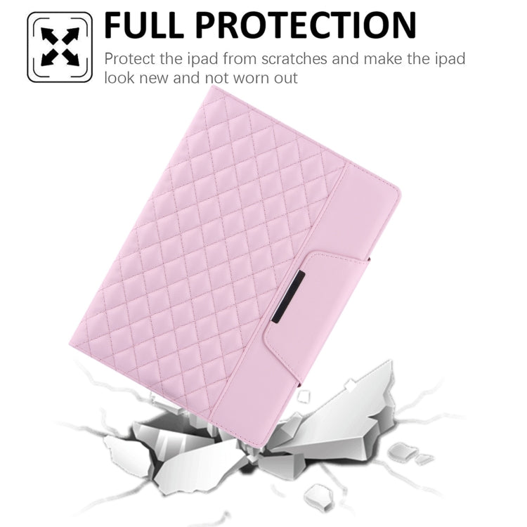 Étui à rabat horizontal en cuir à carreaux avec support, emplacements pour cartes et dragonne, pour iPad 10.2 (2021/2020/2019), iPad Pro 11 (2021/2020/2018), iPad mini 5/4, iPad 9.7 (2018/2017)
