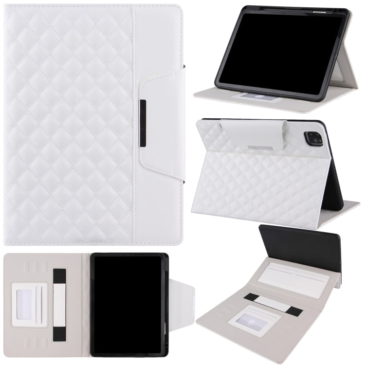 Étui à rabat horizontal en cuir à carreaux avec support, emplacements pour cartes et dragonne, pour iPad 10.2 (2021/2020/2019), iPad Pro 11 (2021/2020/2018), iPad mini 5/4, iPad 9.7 (2018/2017)