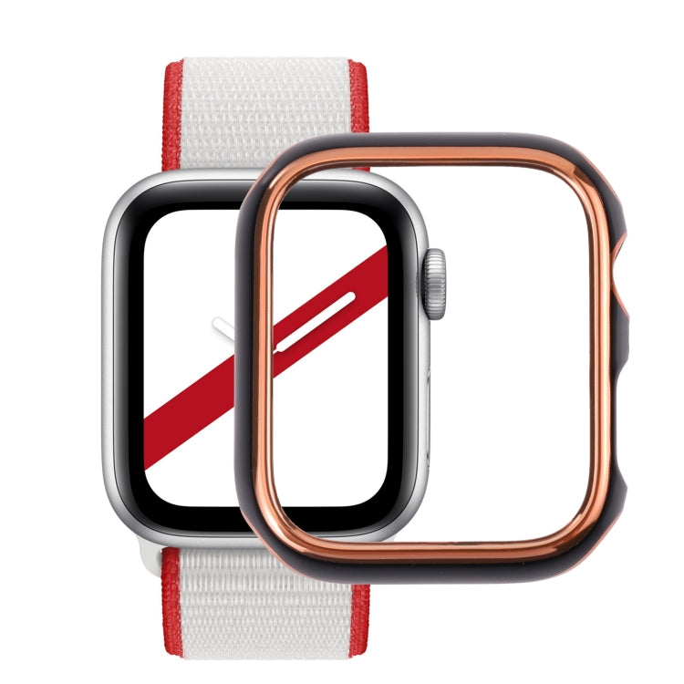 Dual-color Electroplating PC Protective Watch Case, For Apple Watch Series 7 & 6 & SE & 5 & 4 44mm