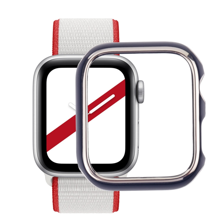 Dual-color Electroplating PC Protective Watch Case, For Apple Watch Series 7 & 6 & SE & 5 & 4 44mm