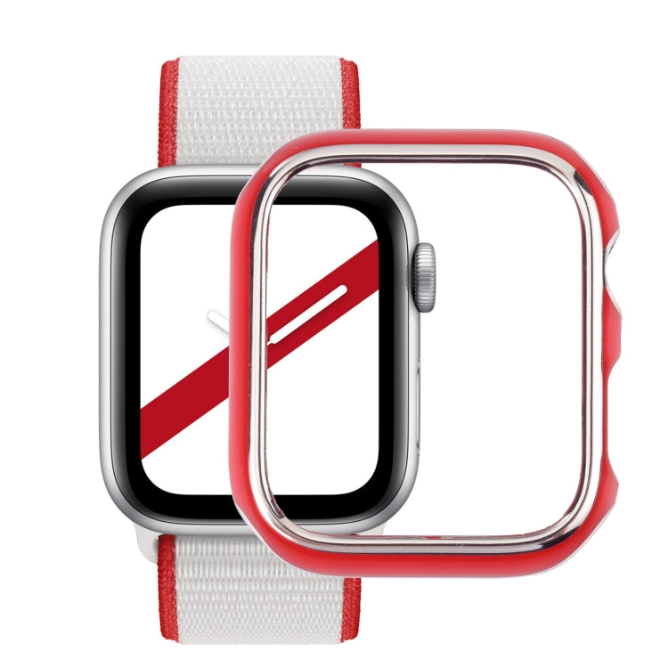 Dual-color Electroplating PC Protective Watch Case, For Apple Watch Series 7 & 6 & SE & 5 & 4 44mm
