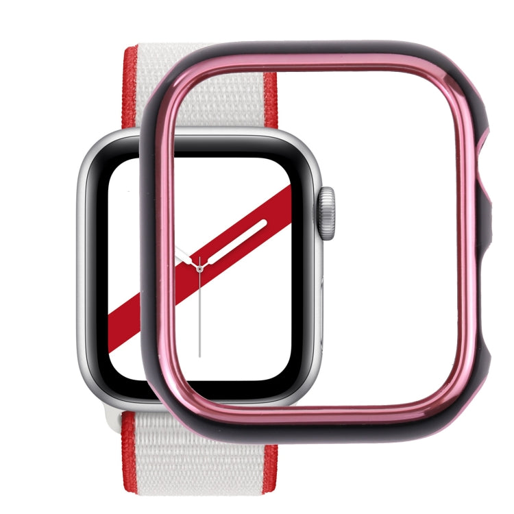 Dual-color Electroplating PC Protective Watch Case, For Apple Watch Series 7 & 6 & SE & 5 & 4 44mm