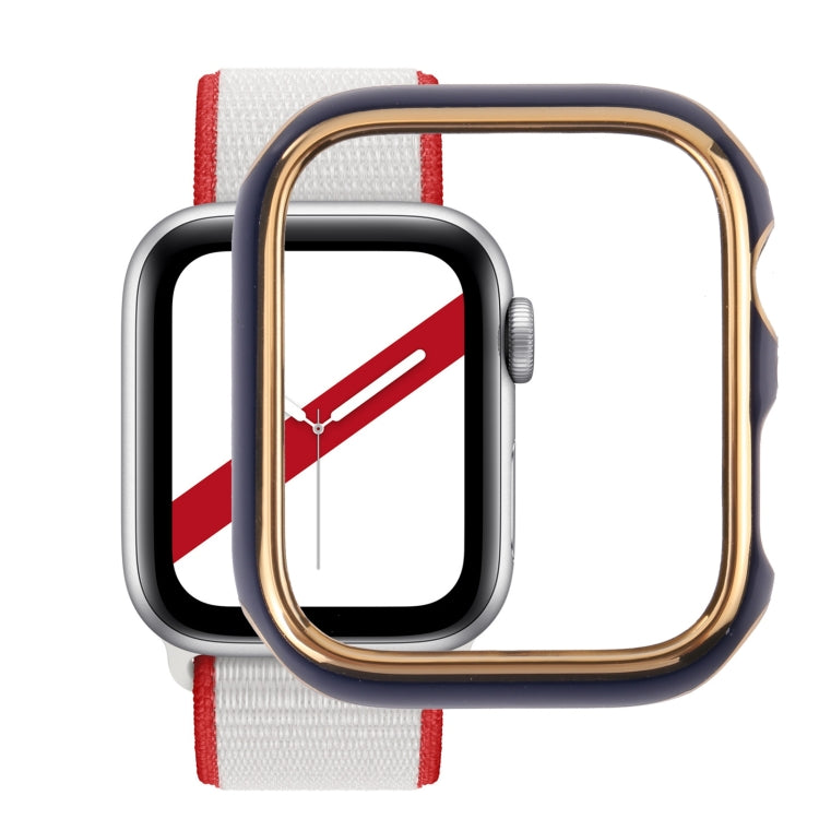 Dual-color Electroplating PC Protective Watch Case, For Apple Watch Series 7 & 6 & SE & 5 & 4 44mm