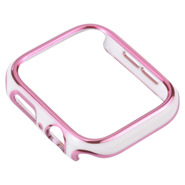 Dual-color Electroplating PC Protective Watch Case, For Apple Watch Series 7 & 6 & SE & 5 & 4 40mm
