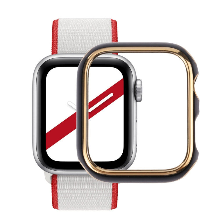 Dual-color Electroplating PC Protective Watch Case, For Apple Watch Series 7 & 6 & SE & 5 & 4 40mm