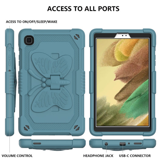 Blue PC silicone hybrid case for Samsung Tab A7 Lite SM-T220 anti-drop design