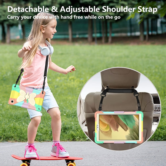 Built-in pen slot compartment on durable silicone Galaxy Tab A7 Lite protective case