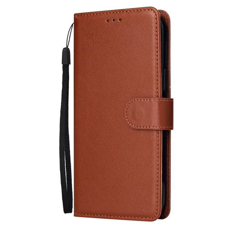 Multifunctional Horizontal Flip Leather Case, with Three Card Slot & Holder & Double Zip Wallett & Photo Frame & Lanyard, For iPhone 13 mini, For iPhone 13, For iPhone 13 Pro