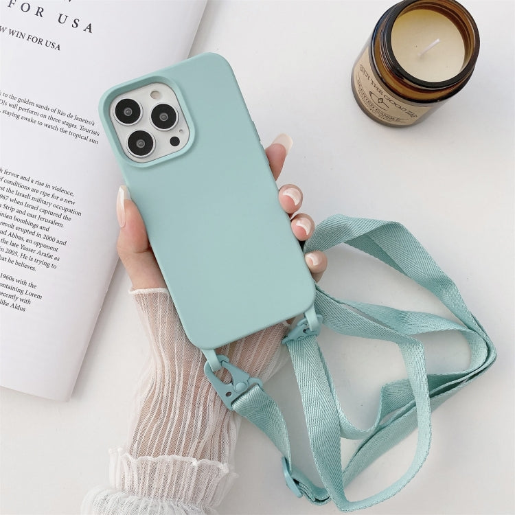 Elastic Silicone Protective Case with Wide Neck Lanyard, For iPhone 13, For iPhone 13 Pro, For iPhone 13 Pro Max, For iPhone 12 / 12 Pro