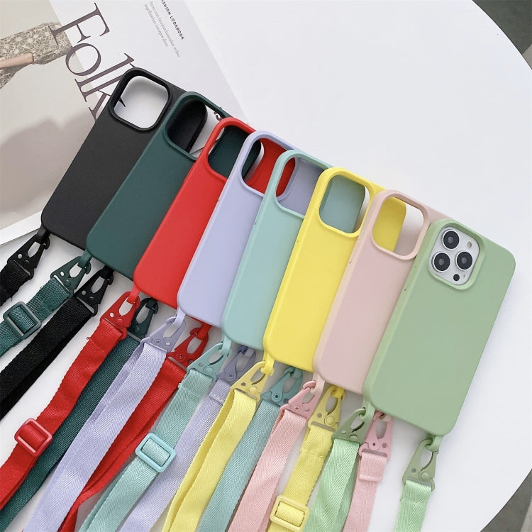 E-Comfort Elastic Silicone Protective Case with Lanyard for iPhone 11