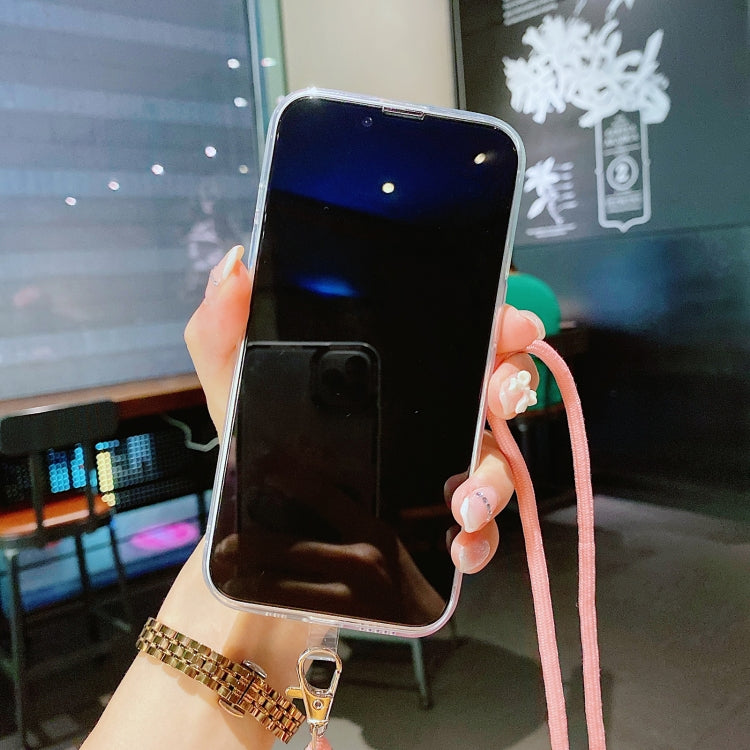 Hollow Marble Pattern TPU Precise Hole Protective Case with Neck Strap Rope