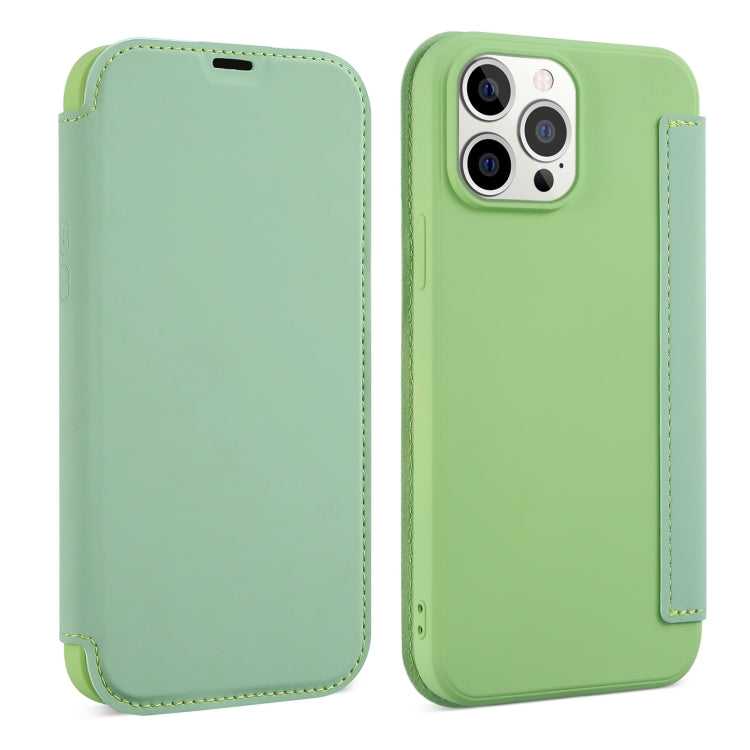 Skin Feel Horizontal Flip PU Leather Case with Holder & Card Slot, For iPhone 13 Pro