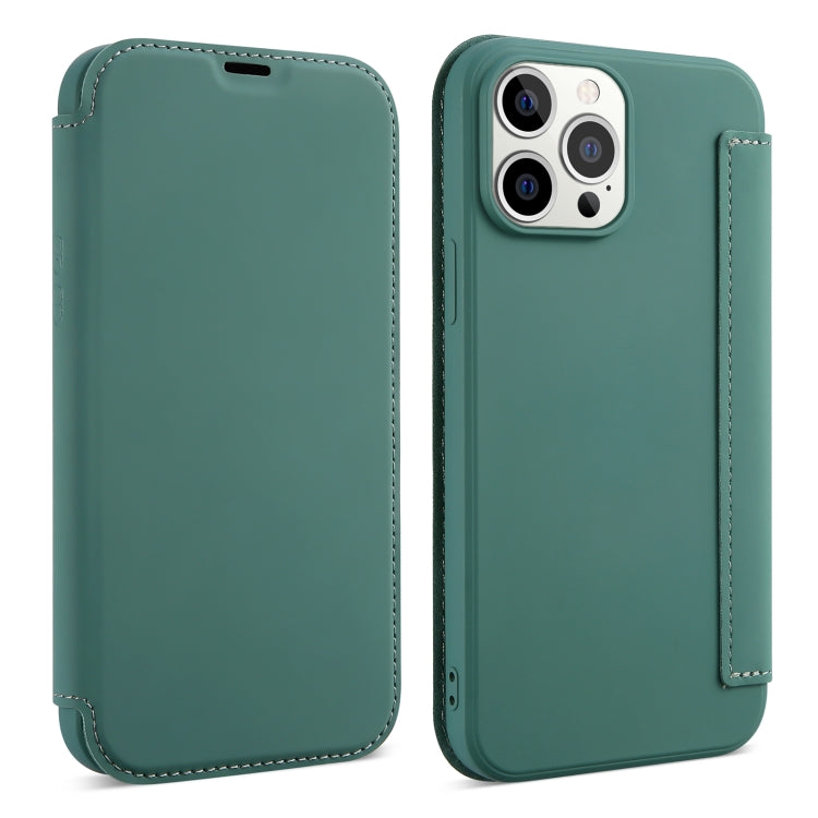 Skin Feel Horizontal Flip PU Leather Case with Holder & Card Slot, For iPhone 13 Pro