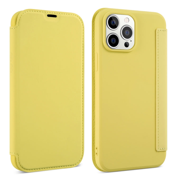 Skin Feel Horizontal Flip PU Leather Case with Holder & Card Slot, For iPhone 13 Pro