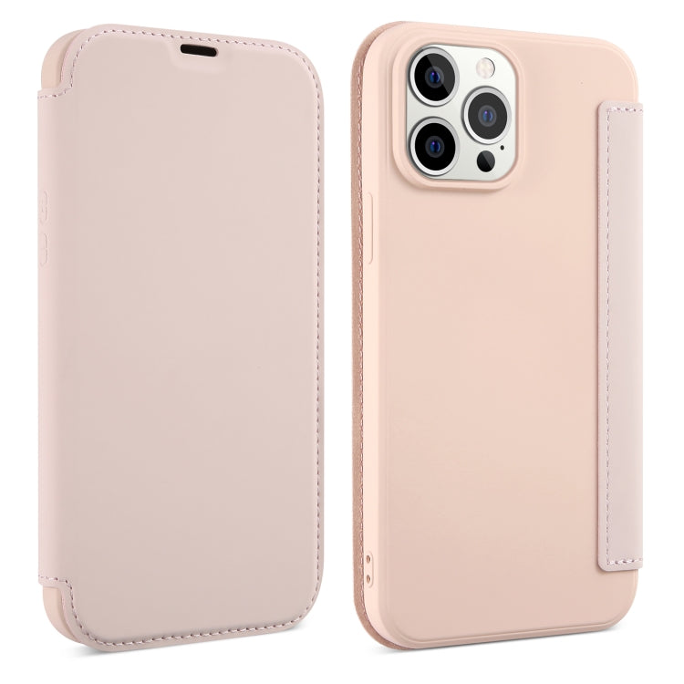Skin Feel Horizontal Flip PU Leather Case with Holder & Card Slot, For iPhone 13 Pro