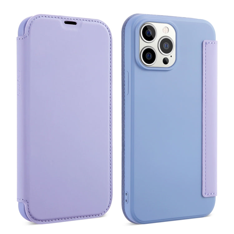 Skin Feel Horizontal Flip PU Leather Case with Holder & Card Slot, For iPhone 13 Pro