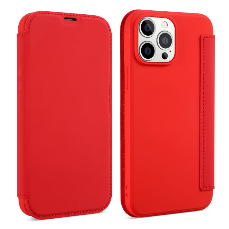 Skin Feel Horizontal Flip PU Leather Case with Holder & Card Slot, For iPhone 13 Pro