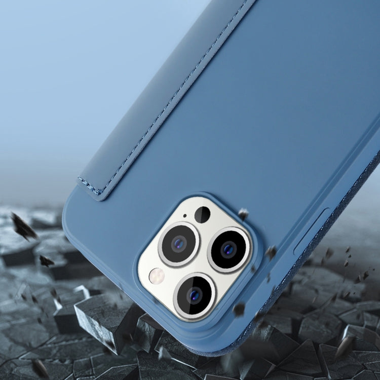 Skin Feel Horizontal Flip PU Leather Case with Holder & Card Slot, For iPhone 13 Pro