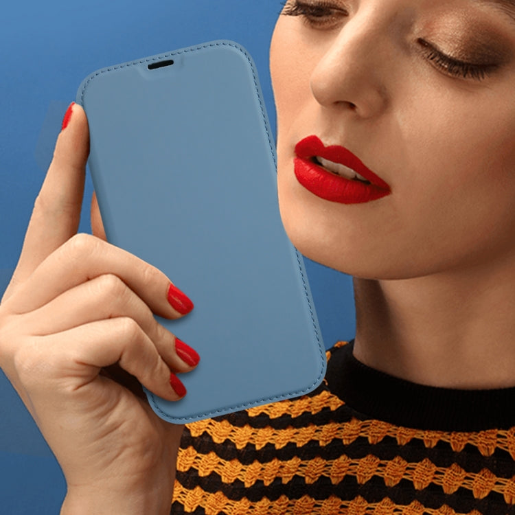 Skin Feel Horizontal Flip PU Leather Case with Holder & Card Slot, For iPhone 13 Pro