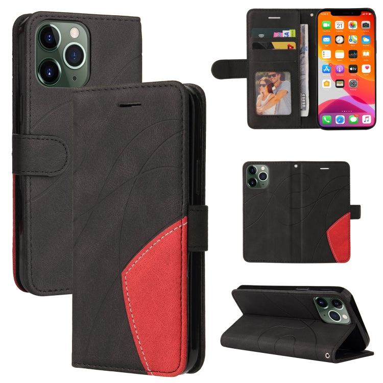 Dual-color Splicing Horizontal Flip PU Leather Case with Holder & Card Slots & Wallet