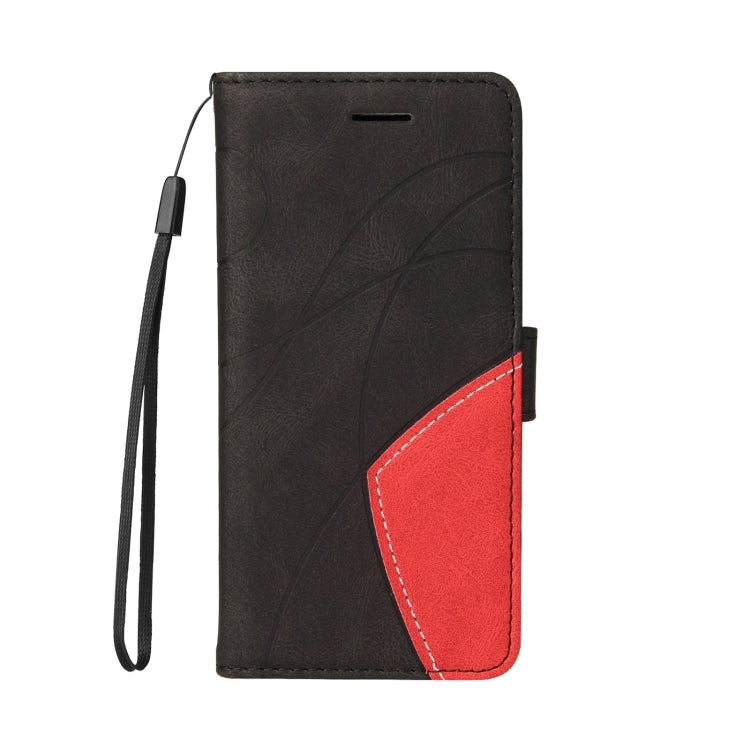 Dual-color Splicing Horizontal Flip PU Leather Case with Holder & Card Slots & Wallet