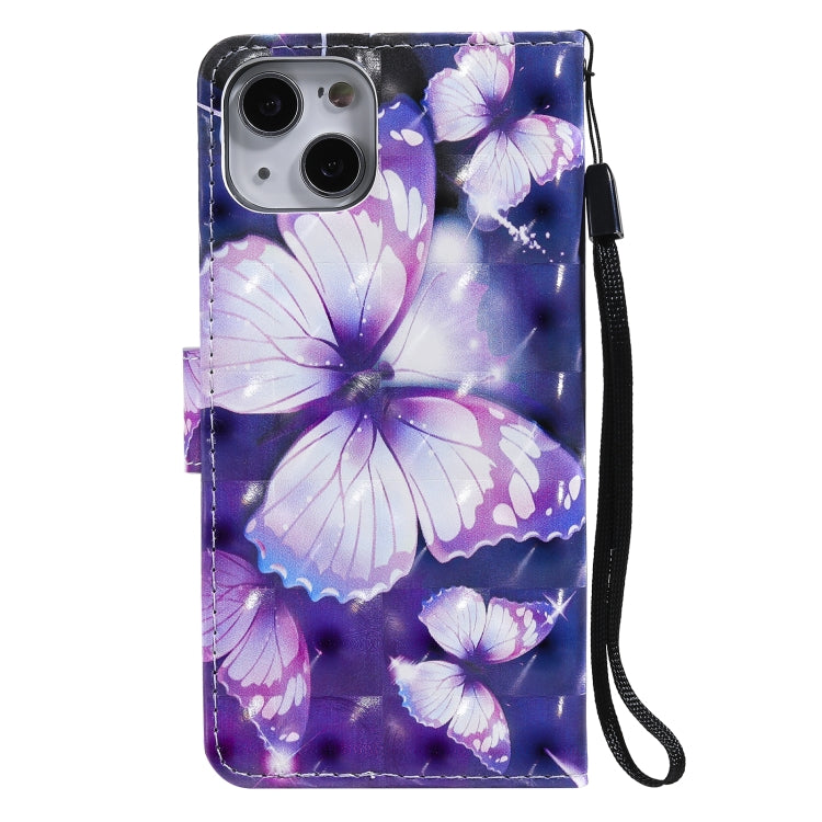 3D Painted Pattern Horizontal Flip Leather Case with Holder & Card Slots & Wallet, For iPhone 13, For iPhone 13 Mini, For iPhone 13 Pro, For iPhone 13 Pro Max