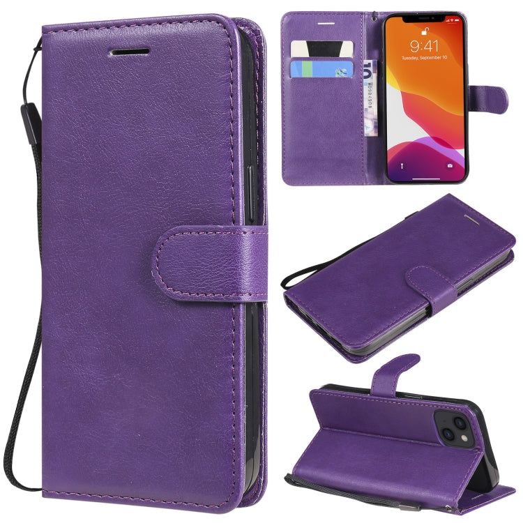 Pure Color Horizontal Flip Leather Case with Holder & Card Slots & Wallet & Lanyard, For iPhone 13 mini, For iPhone 13, For iPhone 13 Pro, For iPhone 13 Pro Max