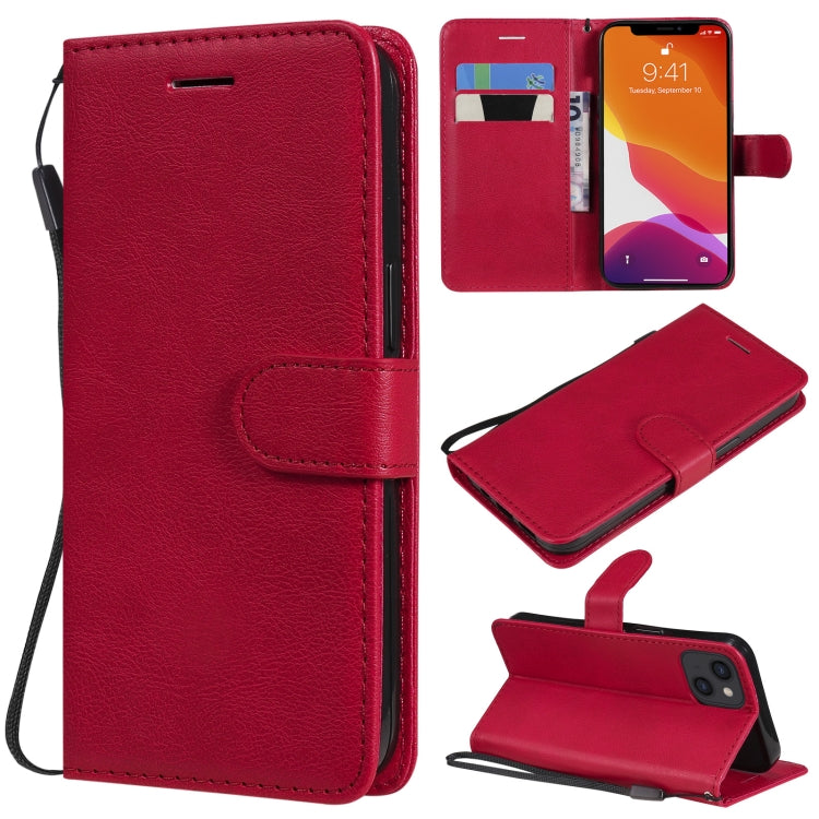 Pure Color Horizontal Flip Leather Case with Holder & Card Slots & Wallet & Lanyard, For iPhone 13 mini, For iPhone 13, For iPhone 13 Pro, For iPhone 13 Pro Max