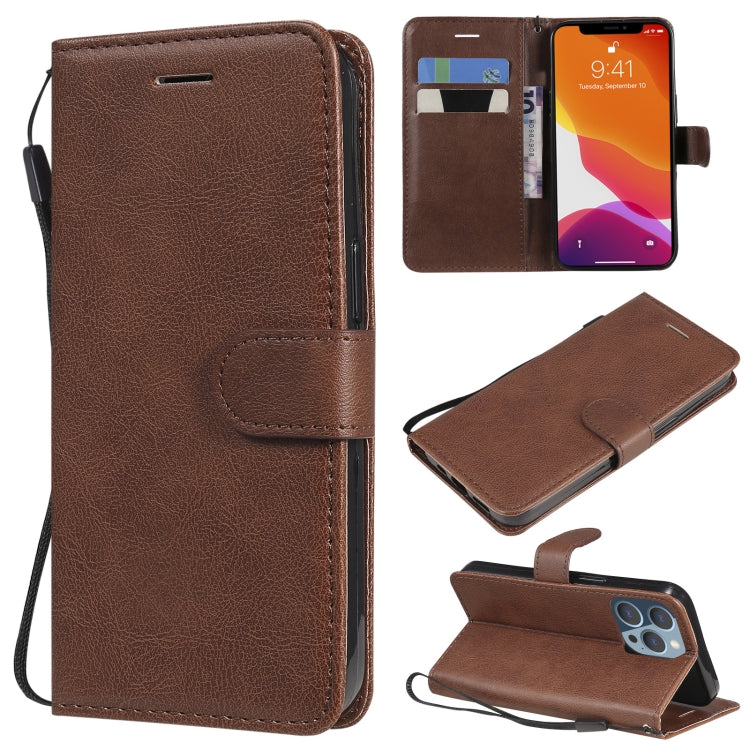 Pure Color Horizontal Flip Leather Case with Holder & Card Slots & Wallet & Lanyard, For iPhone 13 mini, For iPhone 13, For iPhone 13 Pro, For iPhone 13 Pro Max