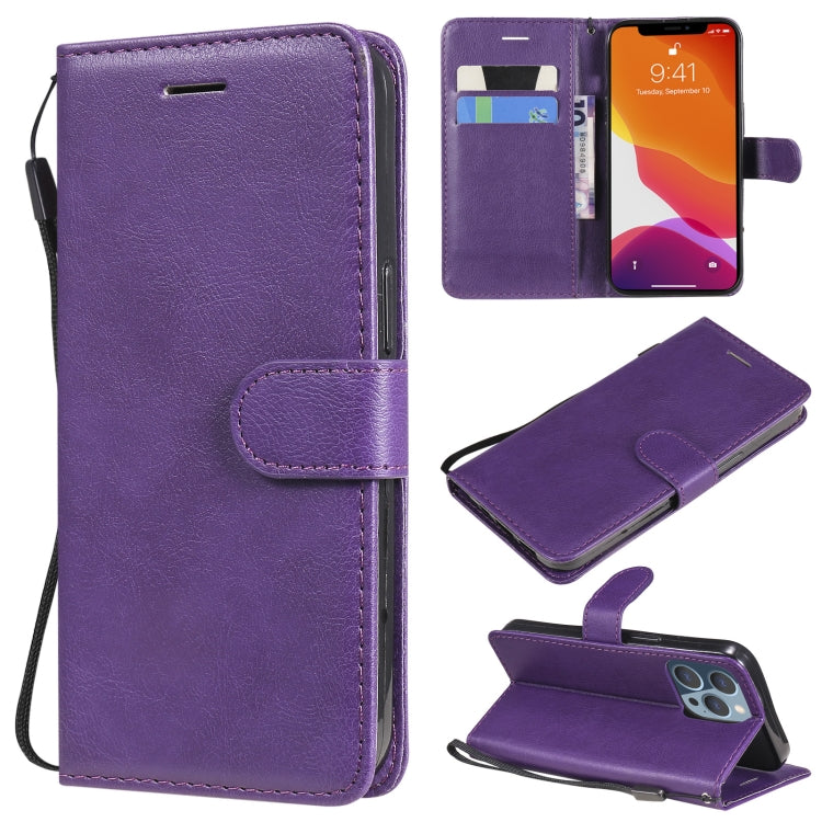 Pure Color Horizontal Flip Leather Case with Holder & Card Slots & Wallet & Lanyard, For iPhone 13 mini, For iPhone 13, For iPhone 13 Pro, For iPhone 13 Pro Max