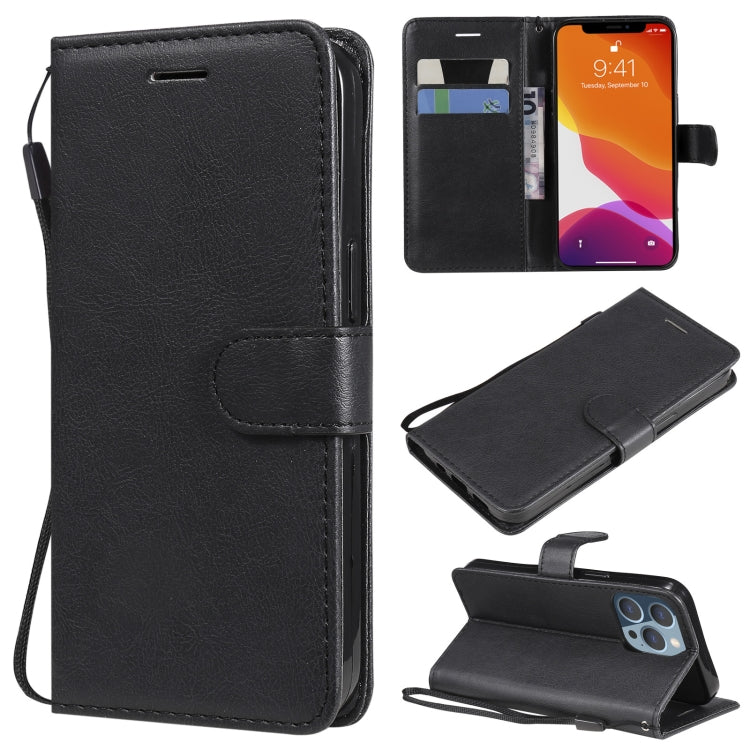 Pure Color Horizontal Flip Leather Case with Holder & Card Slots & Wallet & Lanyard, For iPhone 13 mini, For iPhone 13, For iPhone 13 Pro, For iPhone 13 Pro Max